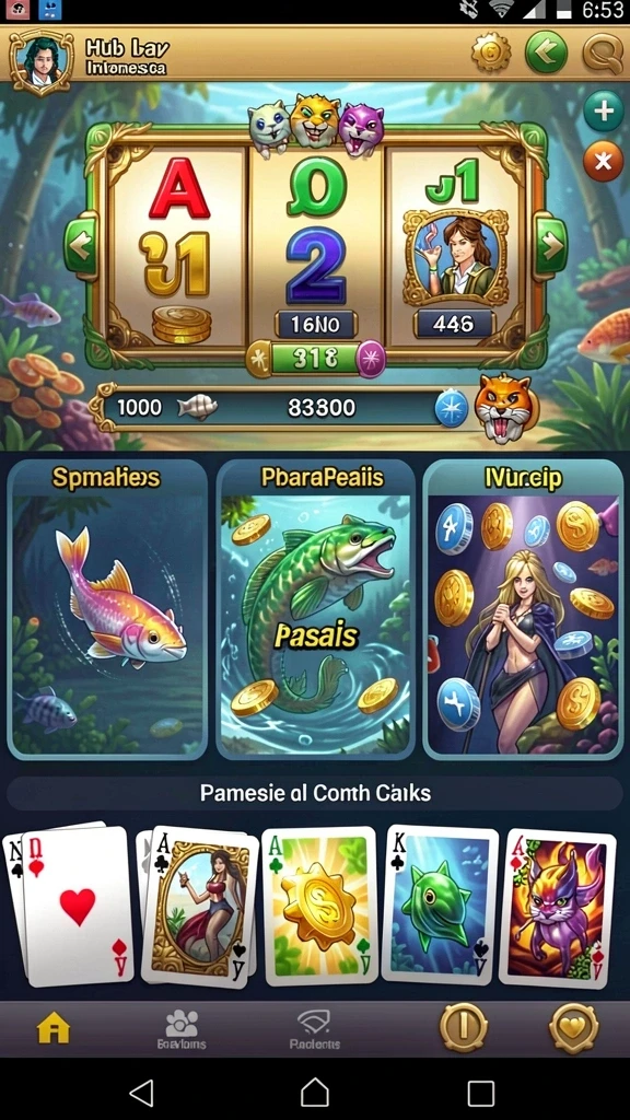 7777w - Tampilan utama game 7777W yang menarik.