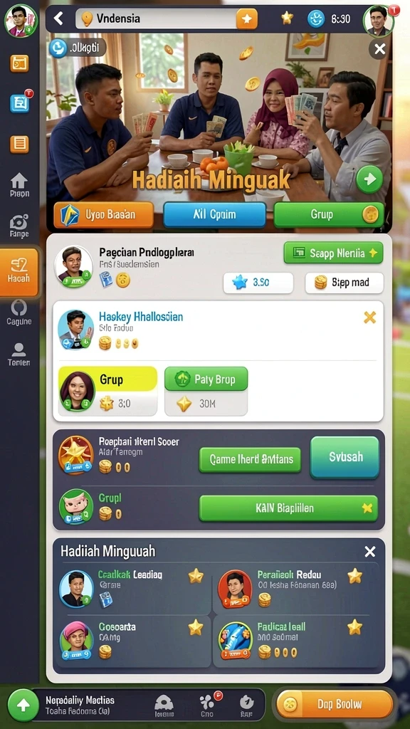 gamerp - Tampilan awal yang menarik dan intuitif.