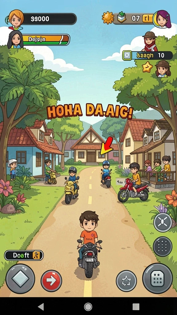 jin33 - Tangkapan layar memperlihatkan kompetisi multiplayer yang mendebarkan.