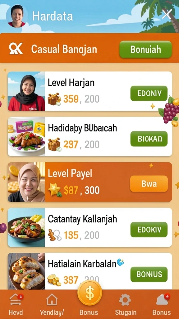 kijangwin - Level kesulitan yang menantang untuk pemain berpengalaman.