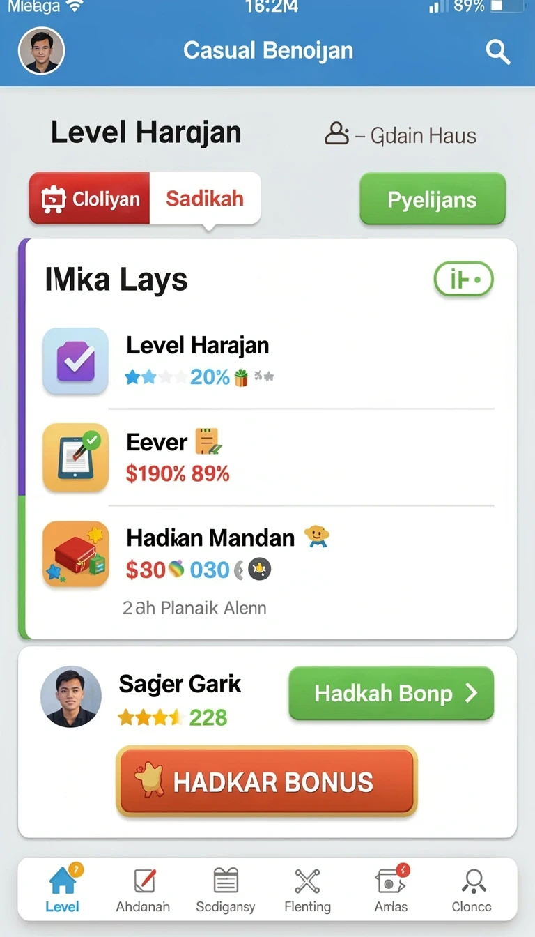 okwin - Tampilan antarmuka yang menarik dan user-friendly.