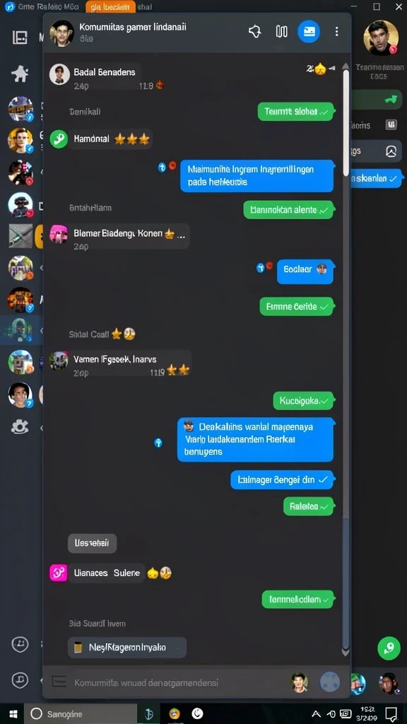 y89 - Gambaran fitur multiplayer saat bermain dengan teman.